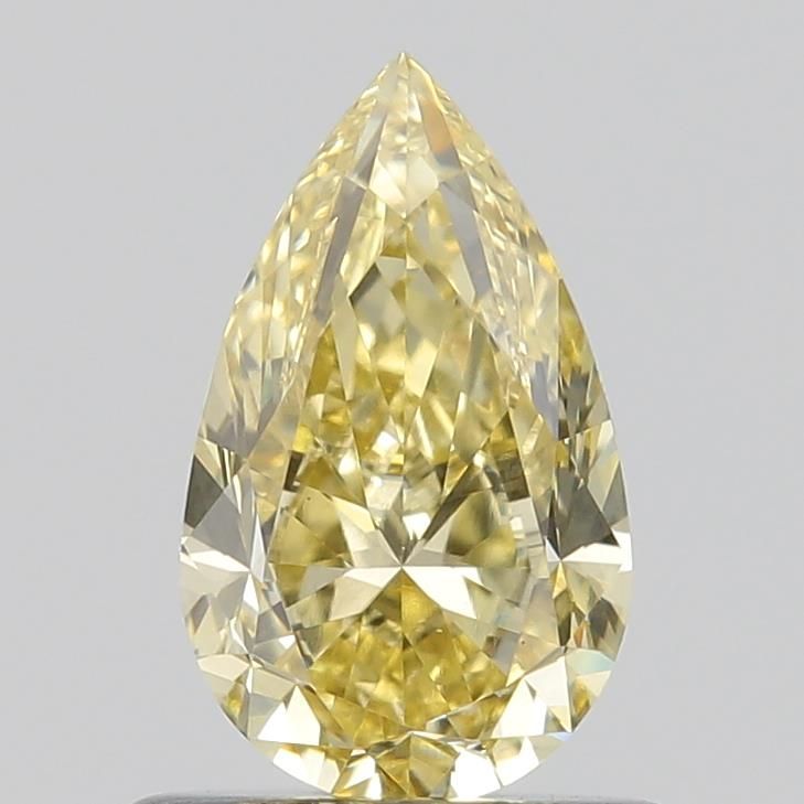 0.69 CT Fancy Yellow PEAR