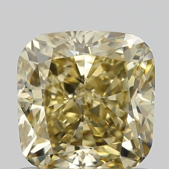 0.95 CT Fancy Yellow CUSHION MODIFIED