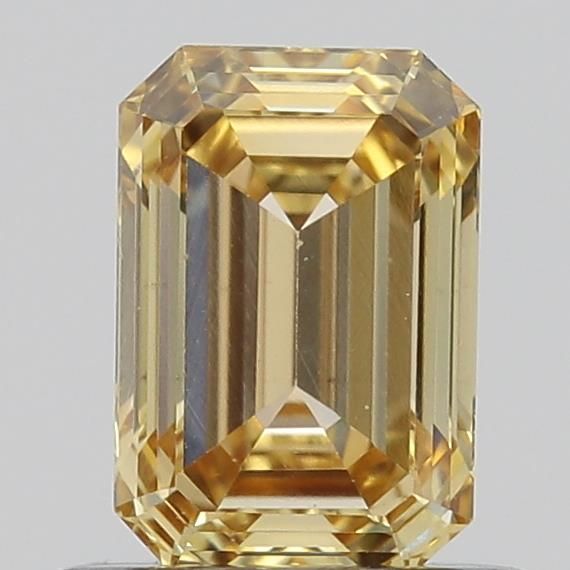 0.69 CT Fancy Light Brownish Yellow EMERALD