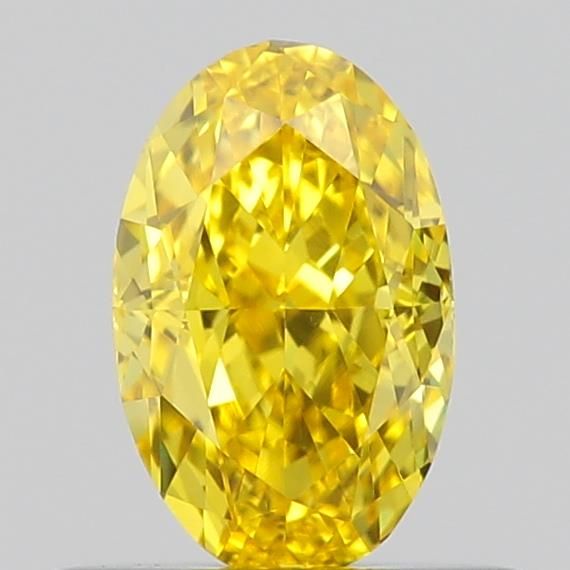 0.55 CT Fancy Vivid Yellow OVAL