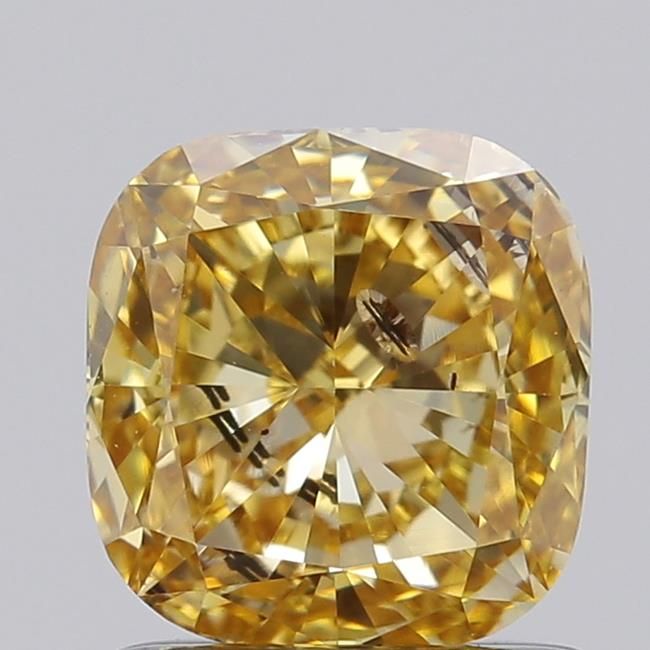 1.04 CT Fancy Intense Yellow CUSHION MODIFIED