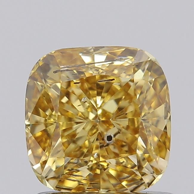 1.0 CT Fancy Intense Yellow CUSHION MODIFIED
