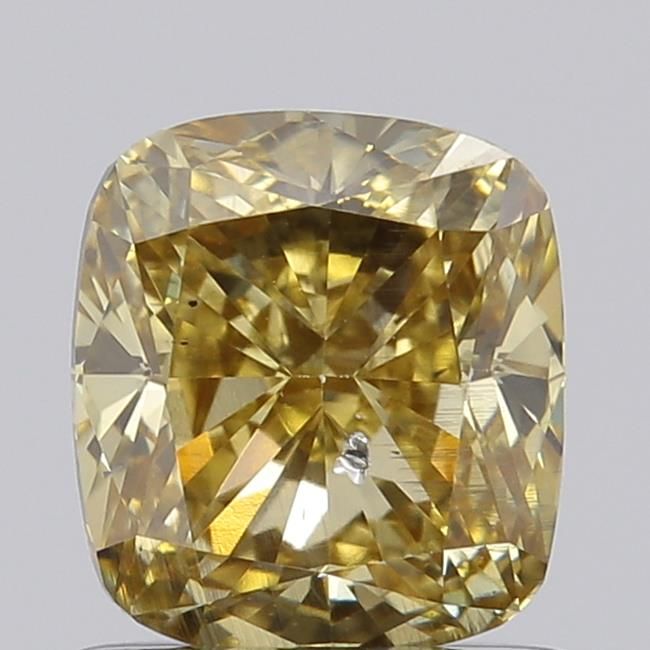 1.0 CT Fancy Yellow CUSHION MODIFIED
