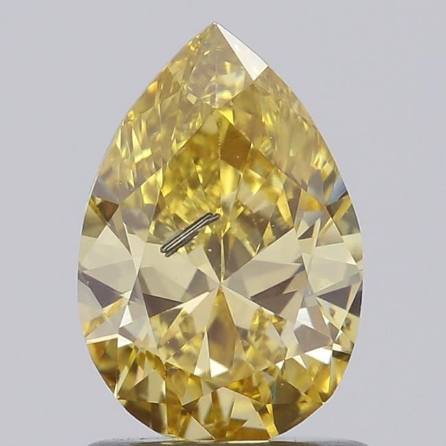 1.0 CT Fancy Intense Yellow PEAR
