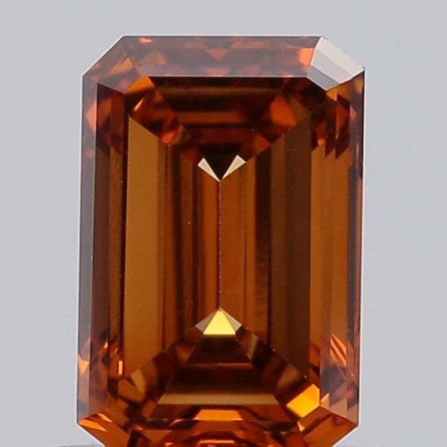 0.59 CT Fancy Vivid Orange EMERALD