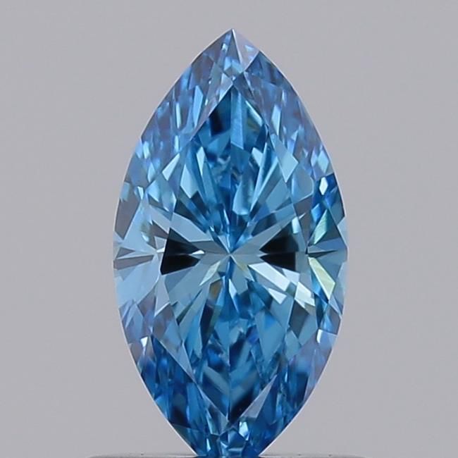 0.57 CT Fancy Vivid Blue MARQUISE