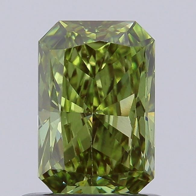 0.74 CT Fancy Vivid Green RADIANT