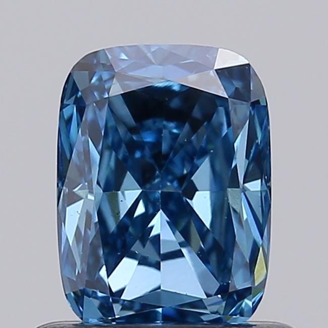 0.75 CT Fancy Vivid Blue CUSHION MODIFIED