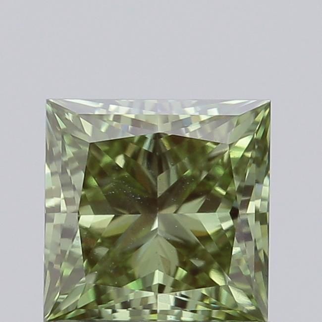 0.86 CT Fancy Vivid Green PRINCESS