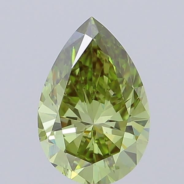 0.93 CT Fancy Vivid Green PEAR
