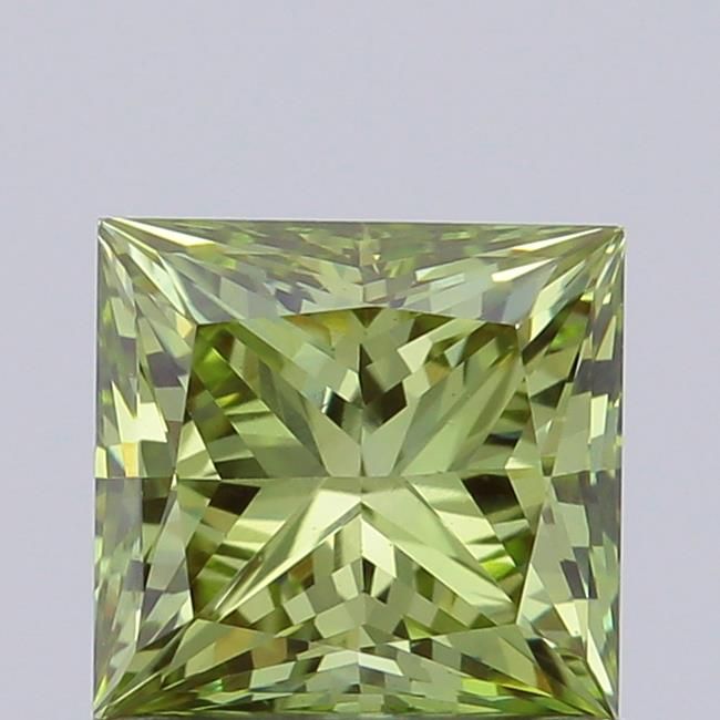 0.94 CT Fancy Vivid Green PRINCESS