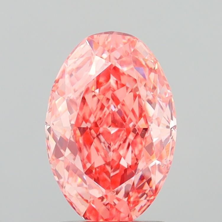 1.74 CT Fancy Vivid Pink OVAL