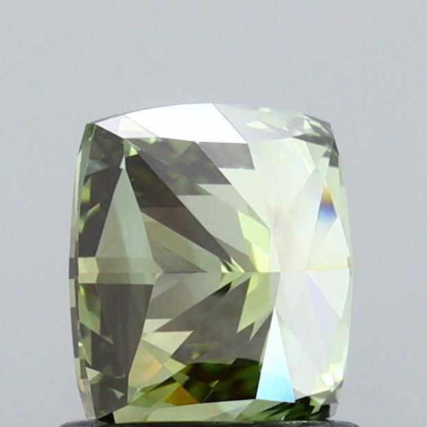 1.18 CT Fancy Vivid Green CUSHION MODIFIED