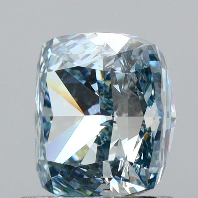 1.72 CT Fancy Intense Greenish Blue CUSHION MODIFIED