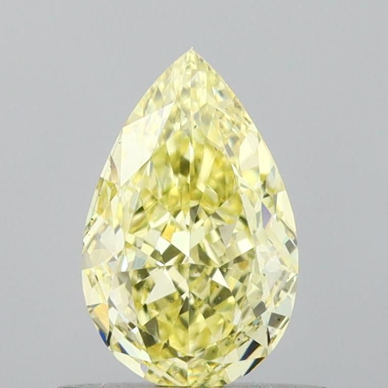0.74 CT Fancy Yellow PEAR