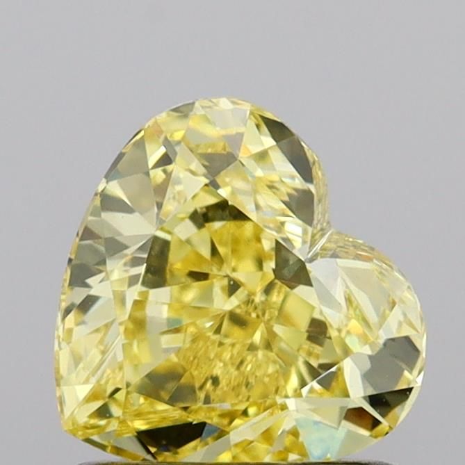 1.03 CT Fancy Vivid Yellow HEART