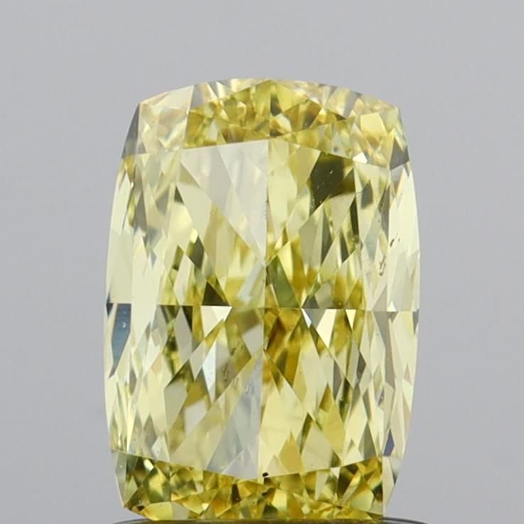 1.07 CT Fancy Intense Yellow CUSHION MODIFIED