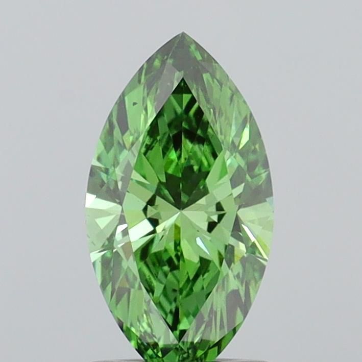 1.02 CT Fancy Vivid Green MARQUISE