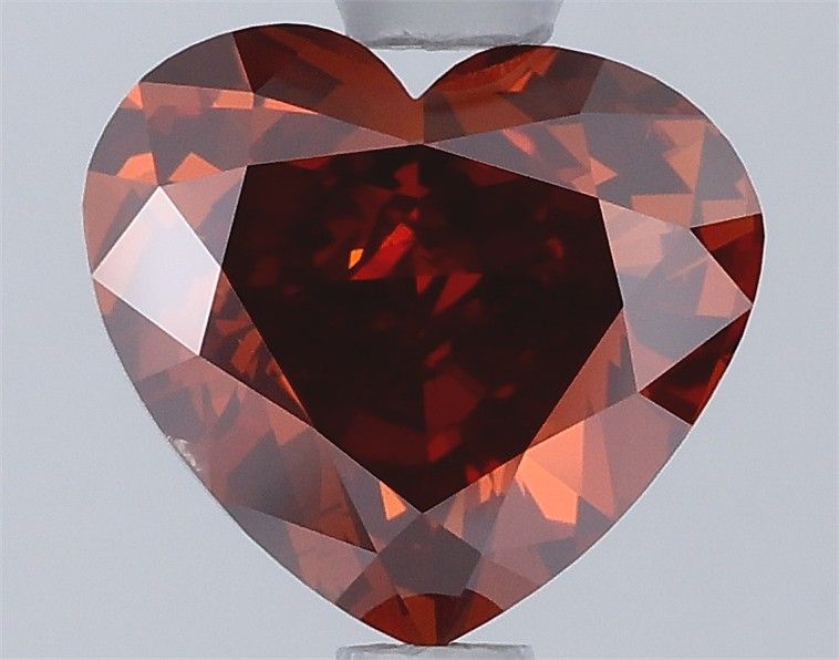 1.4 CT Fancy Deep Orange HEART
