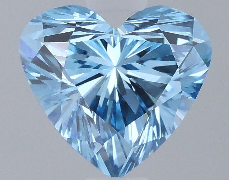 1.02 CT Fancy Vivid Blue HEART