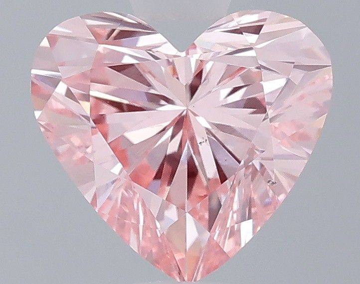 1.0 CT Fancy Vivid Pink HEART