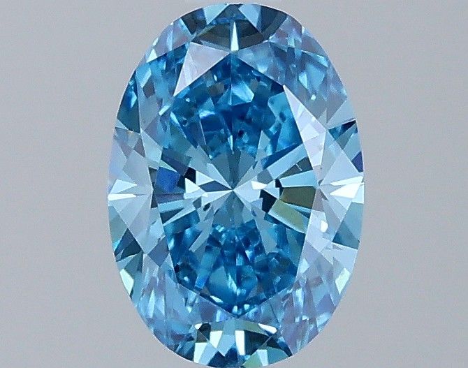 1.0 CT Fancy Vivid Blue OVAL