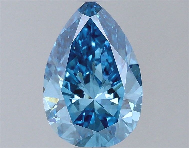 0.75 CT Fancy Vivid Blue PEAR