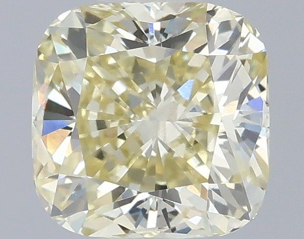 0.68 CT Fancy Light Yellow CUSHION MODIFIED