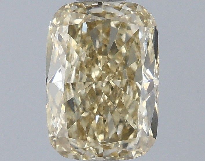 0.87 CT Fancy Light Yellow CUSHION MODIFIED