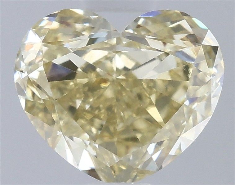 0.78 CT Fancy Light Yellow HEART