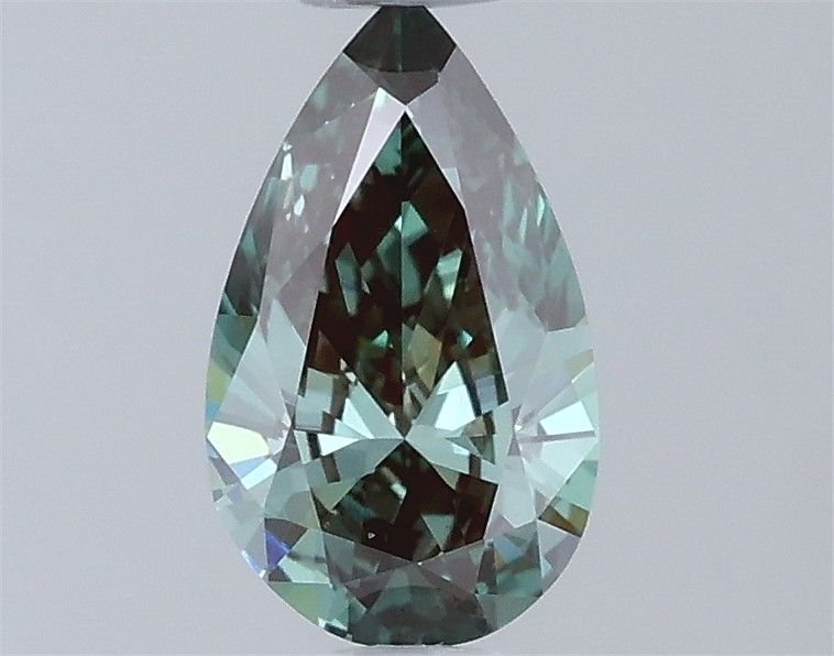 0.5 CT Fancy Vivid Green PEAR