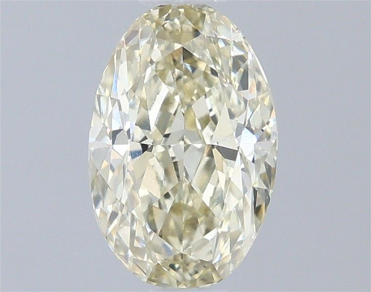 0.68 CT Light Yellow OVAL