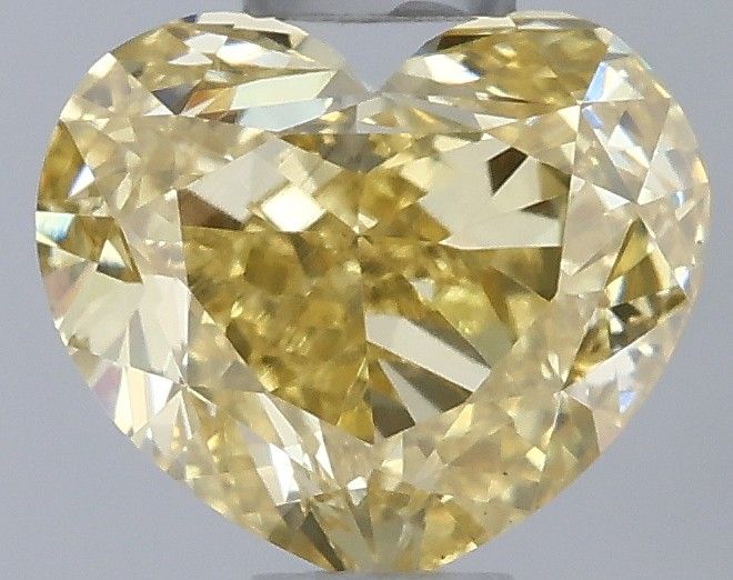 0.59 CT Fancy Yellow HEART