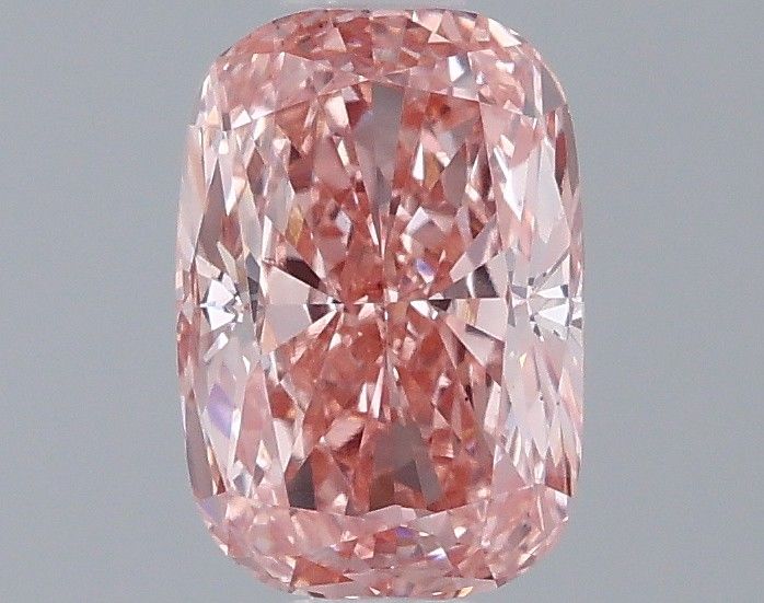 0.95 CT Fancy Vivid Pink CUSHION MODIFIED