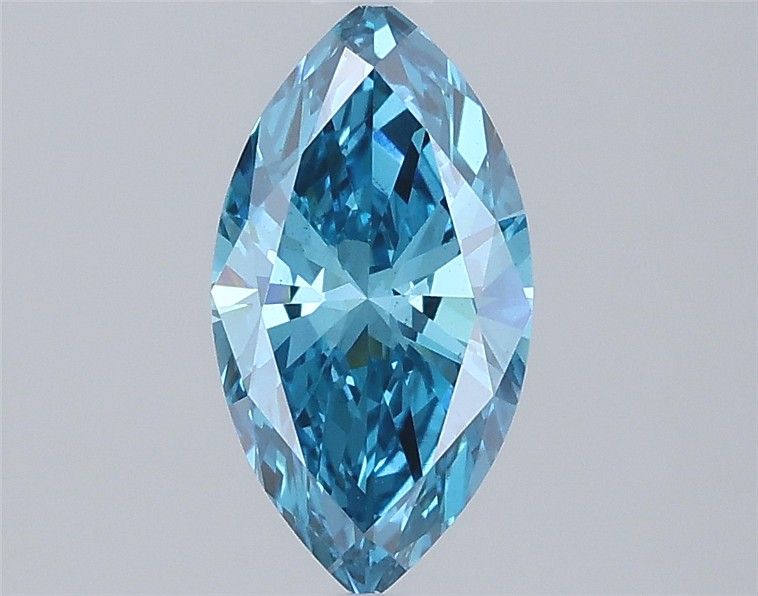 0.97 CT Fancy Vivid Blue MARQUISE
