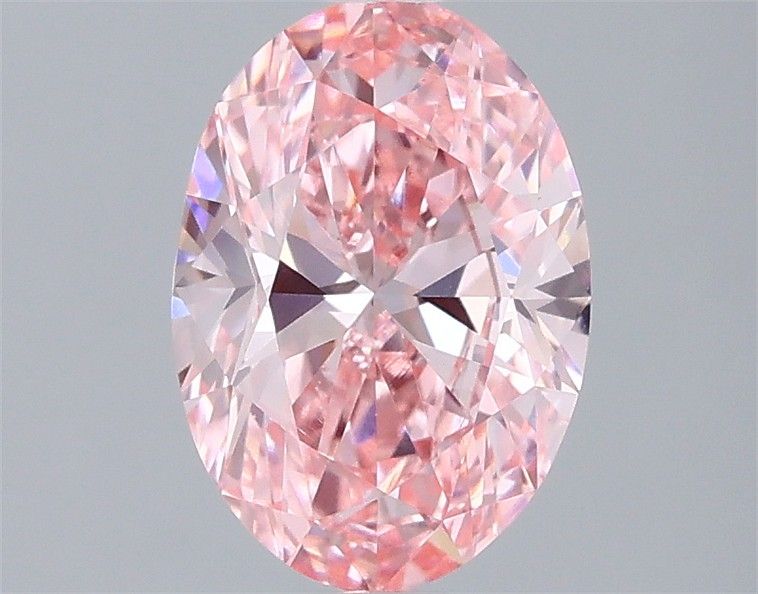 1.46 CT Fancy Vivid Pink OVAL