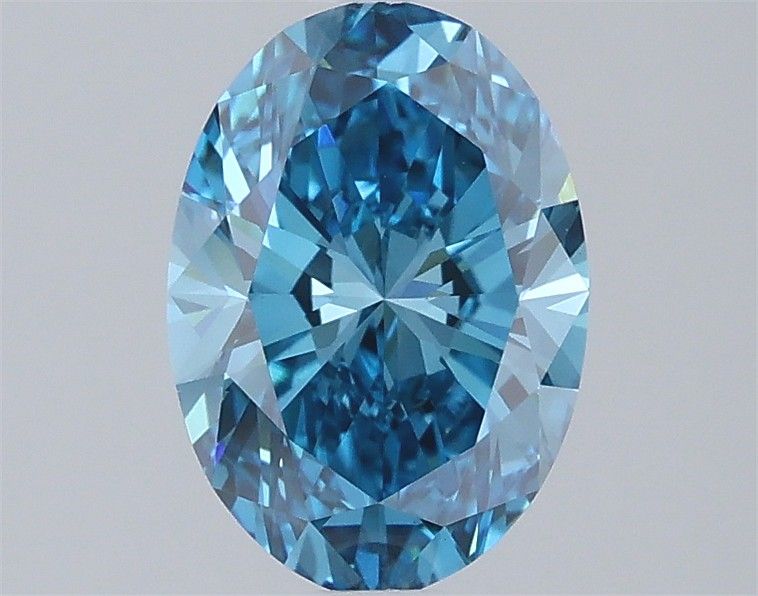 1.5 CT Fancy Vivid Blue OVAL