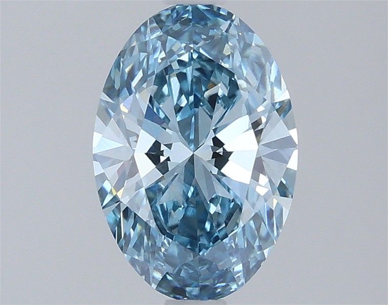 1.32 CT Fancy Vivid Blue OVAL