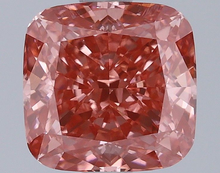 1.57 CT Fancy Vivid Pink CUSHION MODIFIED