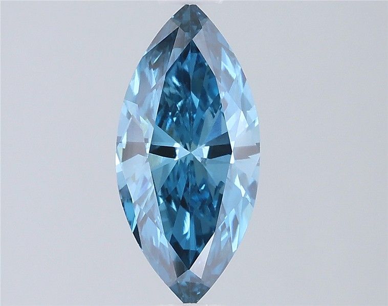 0.83 CT Fancy Vivid Blue MARQUISE