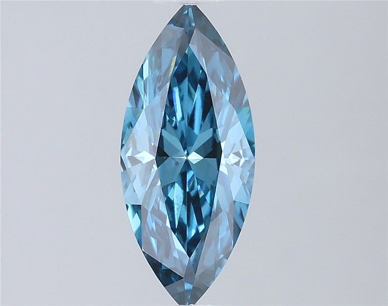 0.76 CT Fancy Vivid Blue MARQUISE