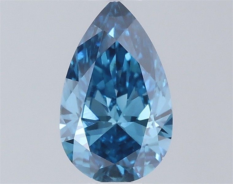 0.54 CT Fancy Vivid Blue PEAR