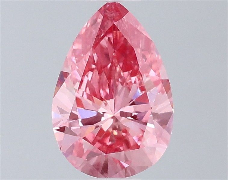 0.74 CT Fancy Vivid Pink PEAR