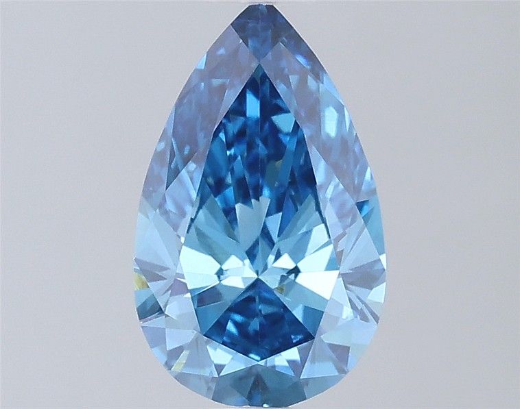 0.9 CT Fancy Vivid Blue PEAR