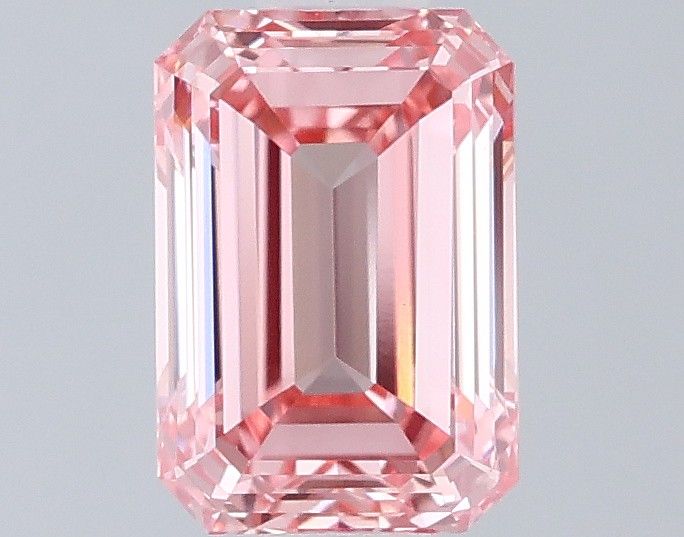0.9 CT Fancy Vivid Pink EMERALD