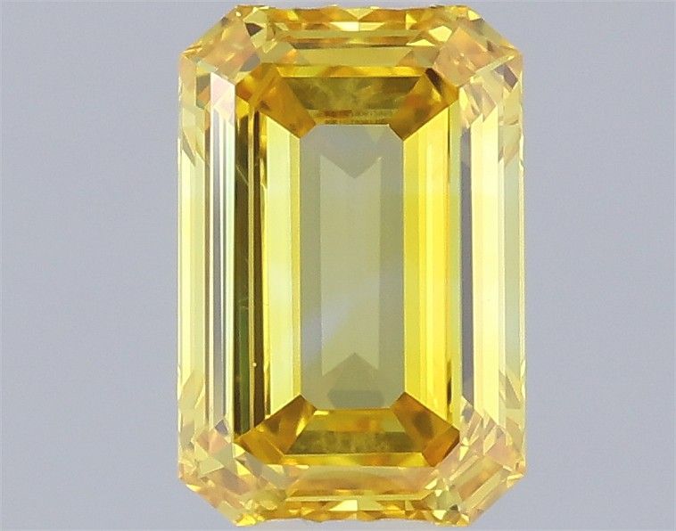 0.49 CT Fancy Vivid Yellow EMERALD