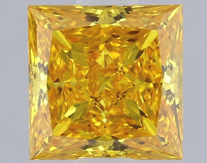 0.66 CT Fancy Vivid Yellow PRINCESS