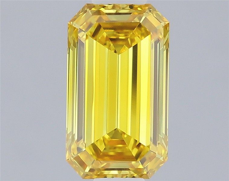 0.59 CT Fancy Intense Yellow EMERALD