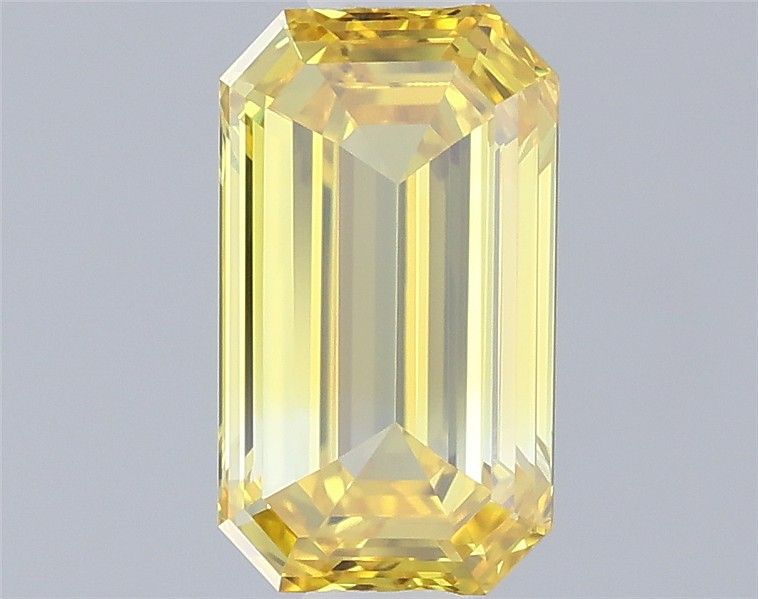 0.67 CT Fancy Intense Yellow EMERALD