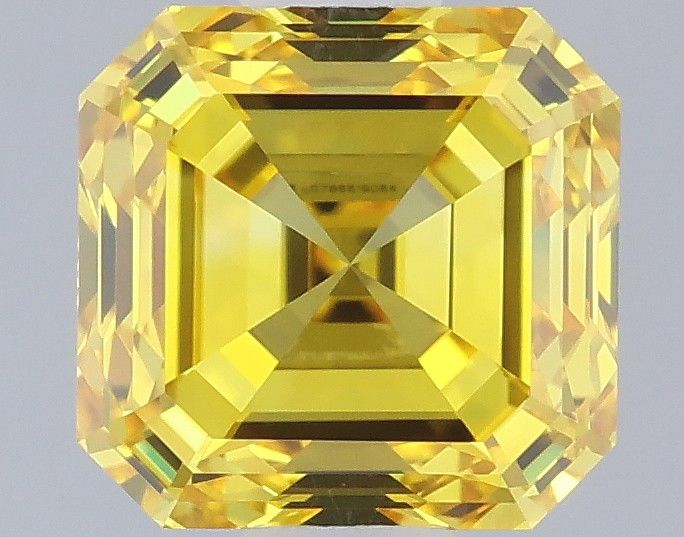 0.92 CT Fancy Vivid Yellow ASSCHER